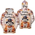 thumbnail image 3 of Happy Thanksgiving Maltese Welcome Thankful Fall Autumn Pumpkin All Over Print 3D Hoodie Unisex Merch Hoodies Maltese Dog Lover Gifts Idea - 02021, 3 of 6