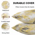 thumbnail image 4 of Waterproof Throw Pillow Covers Set of 2, 16x16 Inch Yellow Sunflower Decorative Pillowcases Outdoor Pillow Slip Cushion Covers Set for Couch Tent Spring Summer Floral Botanical Retro, 4 of 7