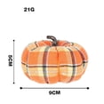 thumbnail image 2 of Lypsnake Vintage Plaid Fabric Pumpkin Ornament,Soft Stuffed Fall Plaid Pumpkin Tabletop Decor with Faux Stem,Decorative Gingham Pumpkin for Thanksgiving Harvest Home Mantel Shelf Decor, 2 of 8
