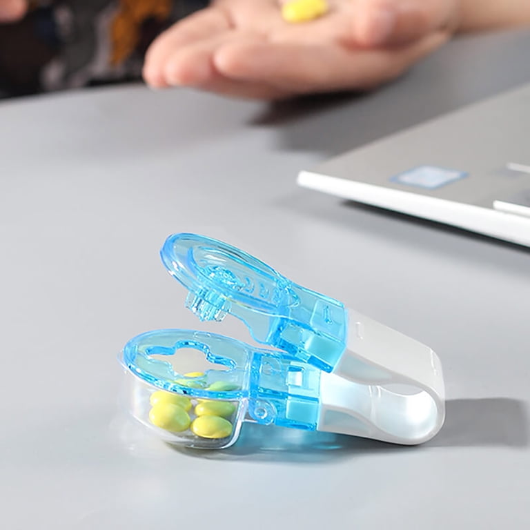 Pill Popper per blister portatile apriscatole per anziani disabili e mani deboli, facile estrattore per pillole e organizer per medicinali da viaggio