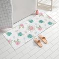 thumbnail image 2 of Pioneer Flower Floral Print Pattern Bathroom Rugs Mat, Non Slip Microfiber Bathroom Rug with Rubber Backing, Soft Mats for Bathroom Floor Tub Shower, 24"x60", 2 of 5