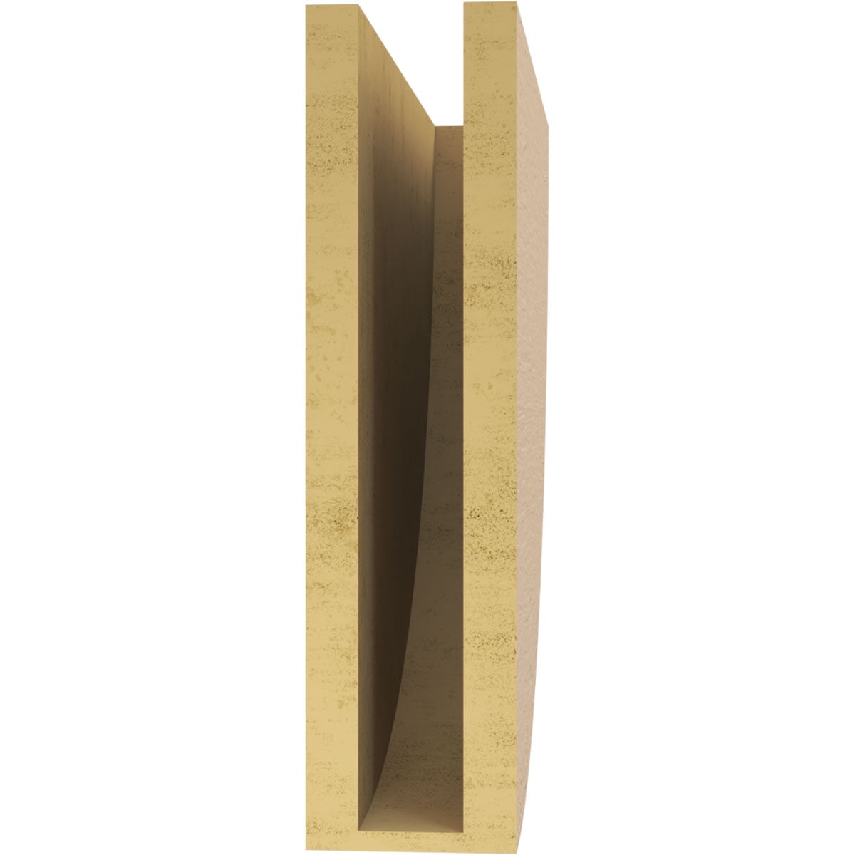 4"W x 16"D x 16"H Thin Durham Rough Cedar Woodgrain TimberThane Corbel, Primed Tan