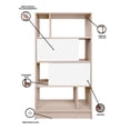 thumbnail image 4 of Librero Organizado DEREK Con Puertas Minimalista, 4 of 5