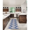 thumbnail image 3 of Linon Home Décor Washable Seabourne Area Rug or Runner Collection, Ivory and Blue, 2' x 8', 3 of 8