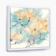 thumbnail image 1 of Teal Buds I - Cabin & Lodge Framed Canvas, 1 of 3
