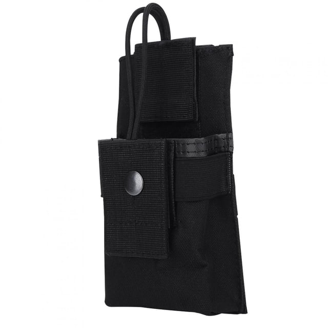 Bolsa para walkie talkie, funda de nailon portátil para radio walkie talkie con soporte para radio, parte superior de la línea