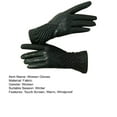 thumbnail image 7 of 1 Pair Women Cycling Gloves Autumn Winter Windproof Elastic Faux Snakeskin Touchscreen Anti-slip Thermal Cold Weather Full Finger Motorcycle Riding Gloves, 7 of 7