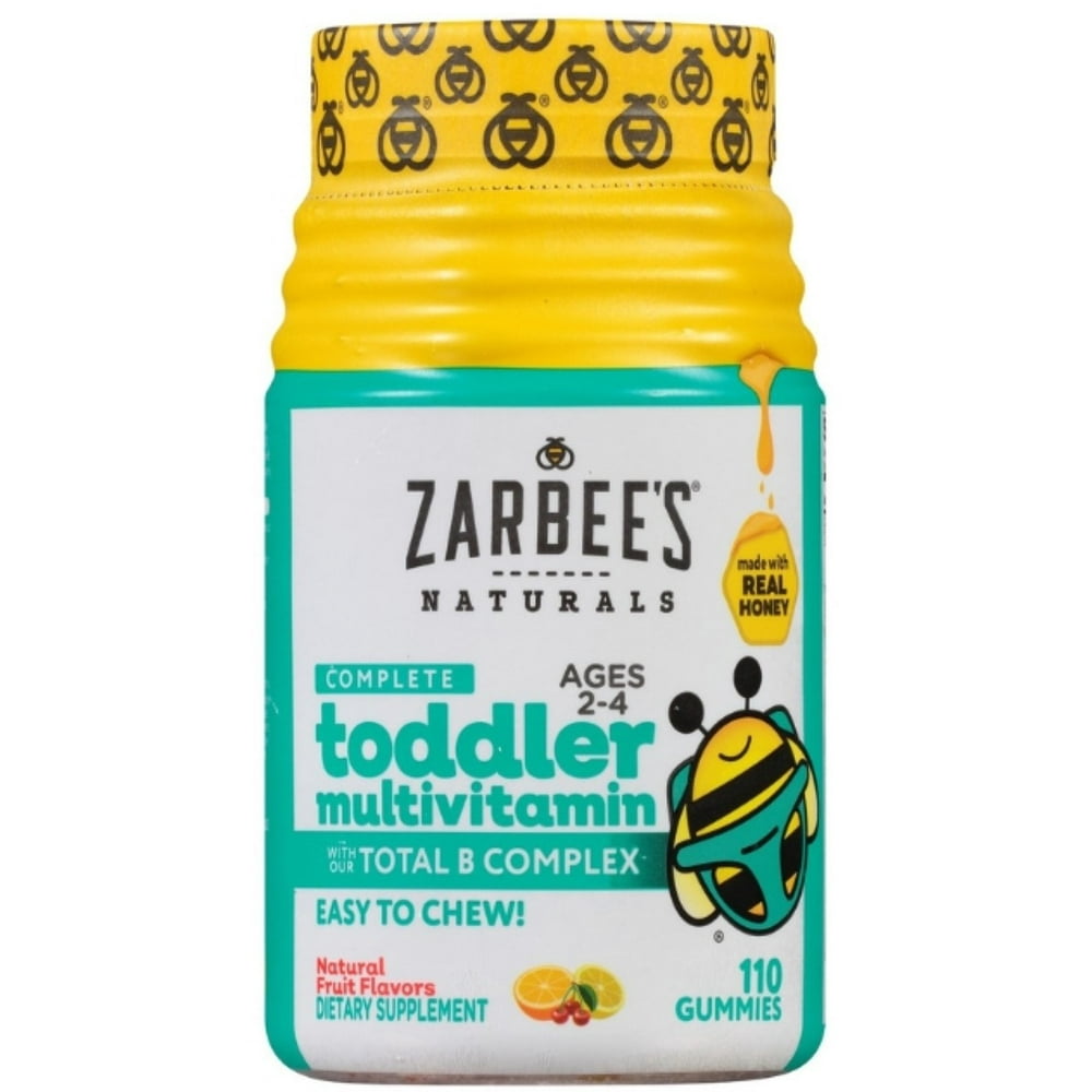ZarBee's Naturals Toddler Complete Multivitamin Easy Chew Gummies, 110
