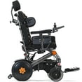 thumbnail image 4 of Bangeran Pegasus Compact Electric Wheelchair for Special Needs, Flat-Free 4 Wheels for All-Terrain, Turn Signals & Remote, 47lb, Black Orange, 4 of 11