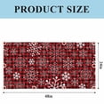 thumbnail image 3 of Red Plaid Snowflake Christmas Fluorescent Light Covers, Xmas Snowflake Magnetic Light Covers for Ceiling Lights, Fluorescent Ceiling Shade Filters for Classroom Bedroom Office 4x2Ft x 2PCS, 3 of 8