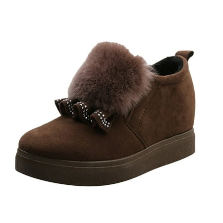 

Daznico Boots for Women Women s Boots Thicksoled Colorblock Shoes Short Wedges Boots (Color: Khaki Size: 8.5 )