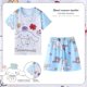 thumbnail image 3 of Conjunto de pijama fino Kawaii Sanrios Hello kittys Kuromi Cinnamoroll para niños, pantalones cortos de manga corta, ropa de casa, Verano, 3 of 4