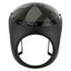 thumbnail image 3 of Deflector de viento para faros delanteros de 7 pulgadas, parabrisas universal para motocicletas (lente negra mate), 3 of 14