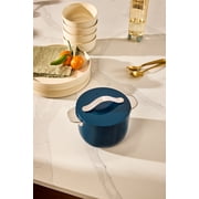 Caraway Petite Cooker - 2 Qt Ceramic Coated Pot - Free From Forever Chemicals - Perfect for Rice, Grains, or Sauces - Cream