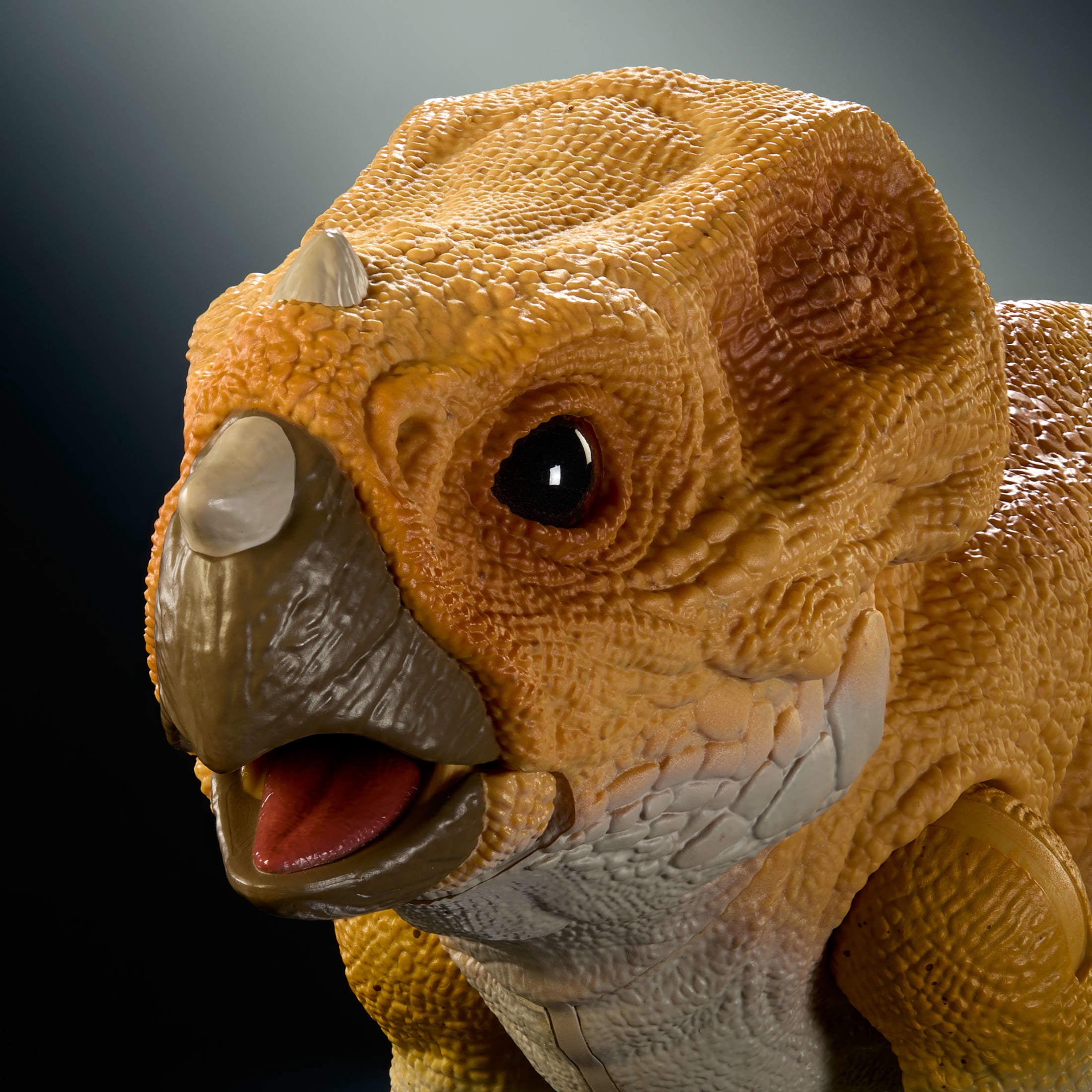 Jurassic World Hammond Collection Screen Scale Aquilops Dolores Dinosaur Figure, Real Feel & Glass Eyes