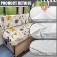 thumbnail image 6 of XYZCANDO Camper Cushion Covers, Compatible with RV Dinette Booth, RV Dinette Cushion Covers for Sofa Bench Stretch, Retro Plants, 6 of 7