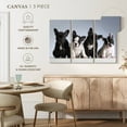 thumbnail image 5 of Elephant Stock French Bulldog Puppies Wall Art - Horizontal Multi Panel Canvas - Living Room Wall Decor - Animal Multi Panel - Blue And Black Decor - 33" x 20", 5 of 8