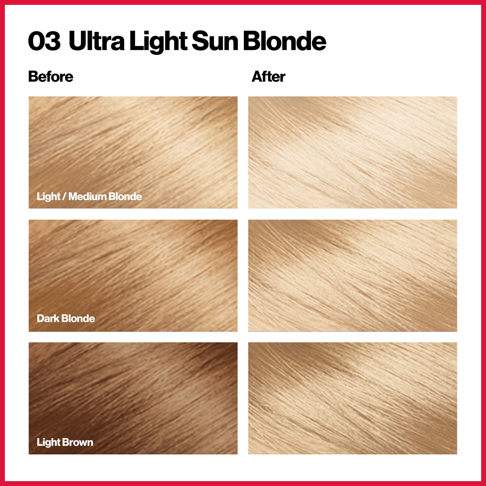 Revlon ColorSilk Beautiful Color Permanent Hair Color 3 Pack, Ultra Light Sun Blonde, 3 Pack