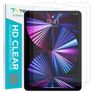 Tech Armor HD Clear Plastic Film Screen Protector (Not Glass) Designed for Apple iPad Pro 11-inch 2021, 2020, 2018 [2-Pack]