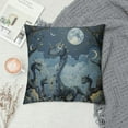 thumbnail image 2 of Orinice Dinosaur Dragon Moon Graphic Decorative Throw Pillow Cover for Home Couch Living Room Bed Sofa Car Bedroom High-Quality 1PC 18x18in, 2 of 5
