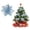 Light Blue, variant on 12 Pcs 5.7 Inch Pink Glitter Poinsettia Christmas Flowers with Clips for Tree Wreath Garland Centerpiece Holiday Party Decor