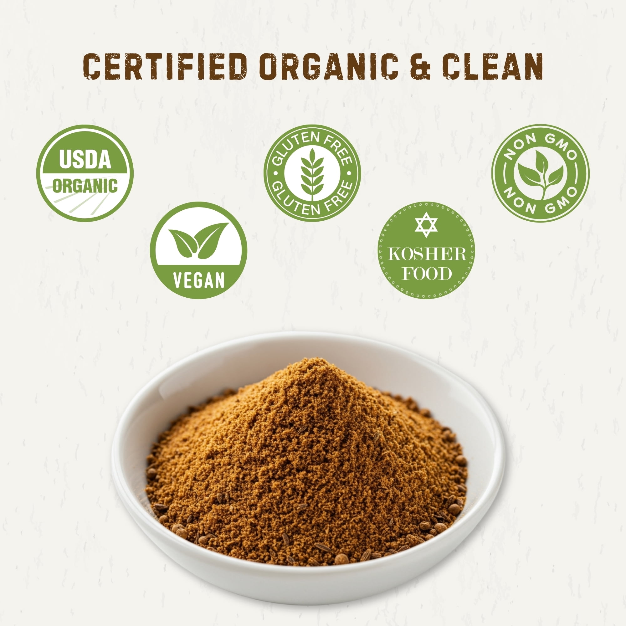 Organic Cumin Powder 15.52 oz – Ground Cumin for Cooking & Seasoning – USDA Organic, Gluten Free, Non-GMO, Kosher – The Holly Tree