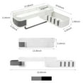 thumbnail image 4 of Amdohai Bathroom Corner Shelf No Drilling Wall-mounted Storage Rack Holder Cabinets, 4 of 7