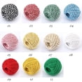 thumbnail image 2 of Inteprter Cotton Thread Weave Socks Clothes Hats Meters Rope Clothing Sewing Practicing Prop 100 Multicolored for Beginners DIY Ropes Tela de costura y artesanía amarillo Inteprter JJ20172-10, 2 of 6