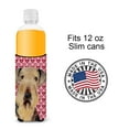 thumbnail image 4 of Airedale Hearts Love and Valentines Day Portrait Ultra Hugger for slim cans, 4 of 6