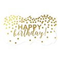 thumbnail image 2 of Andaz Press Metallic Gold Confetti Polka Dots Party Collection, Fancy Frame Labels Stickers, Happy Birthday!, 36-Pack, 2 of 4