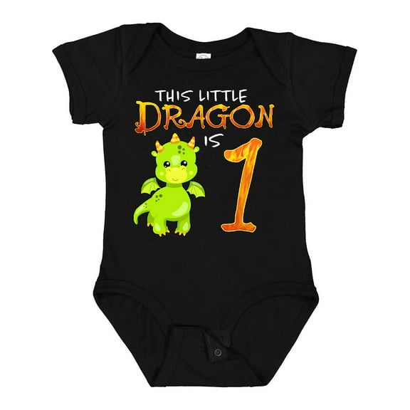 Inktastic Dragon 1st Birthday Turning One Boys or Girls Baby Bodysuit