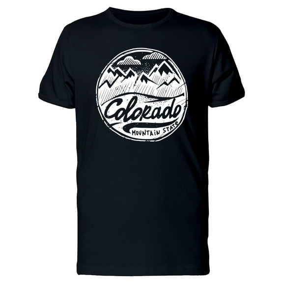 Colorado Mountains In A Circle T-Shirt Men -Image by Shutterstock, Male Large