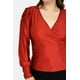 thumbnail image 4 of Blusa formal de satín Roman Fashion /Tallas Extras, 1789 (Ladrillo) naranja oscuro 42 Roman Fashion BL-GR-1789-LADRILLO, 4 of 6