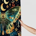thumbnail image 3 of RUIYC Butterfly Moon Boho Plants Aesthetic Moth Snake Shower Curtain Multiple Sizes Durable and Washable White, 3 of 7