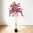 thumbnail image 2 of 6FT Realistic Artificial Bougainvillea Tree - Potted Flowering Fake Plant 1pc Set for Indoor Home Decor, 2 of 9