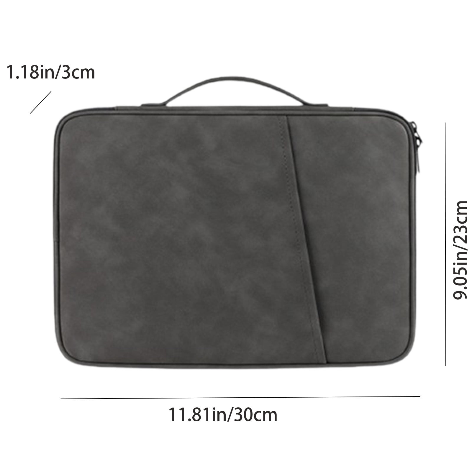 Hiroekza Universal Tablet Sleeve Case for 10.1 Inch Android Tablets - Lightweight Polyester Laptop Bag with Large Capacity for Notebooks & Accessories - Multi-Function Handbag or Backpack Gray