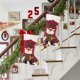 thumbnail image 5 of Fiudx Decoración del hogar Calcetines navideños con copos de nieve, calcetines gruesos y suaves, bolsas de caramelos, adornos navideños, adornos para árboles de Navidad, 5 of 7