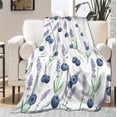 thumbnail image 5 of Yibo Strawberry Cartoon Blanket Flannel Soft and Comfortable Anti-static Bed Sofa Blanket, 5 of 9
