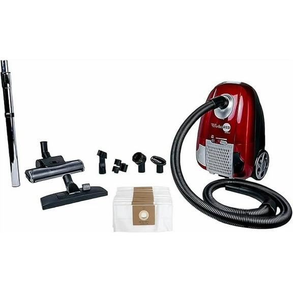 Atrix AHC Turbo Red HEPA 6-Quart Canister Vacuum, Premium Bundle