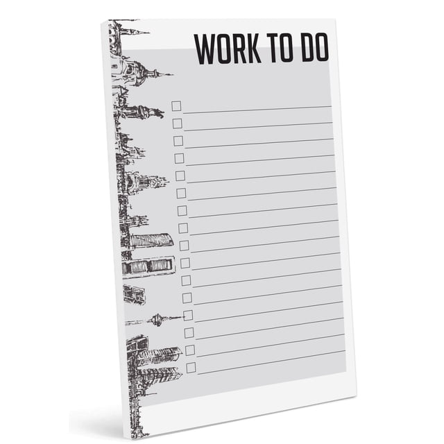 Inkdotpot Daily Planner List Pad Notepads Memo Pad, Undated To-Do List Tear Off pad - 4.5 x 7.5 Inches (50 Sheets) Organizer- Scheduler- Organize Tasks- Lists