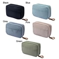 thumbnail image 2 of Simple Zipper Beauty Portable Cosmetic Bag Storage Case Travel Organizer Makeup Pouch BLACK, 2 of 8