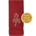 thumbnail image 4 of Sparkles Home  Rhinestone Candy Cane Hand Towel, 4 of 6