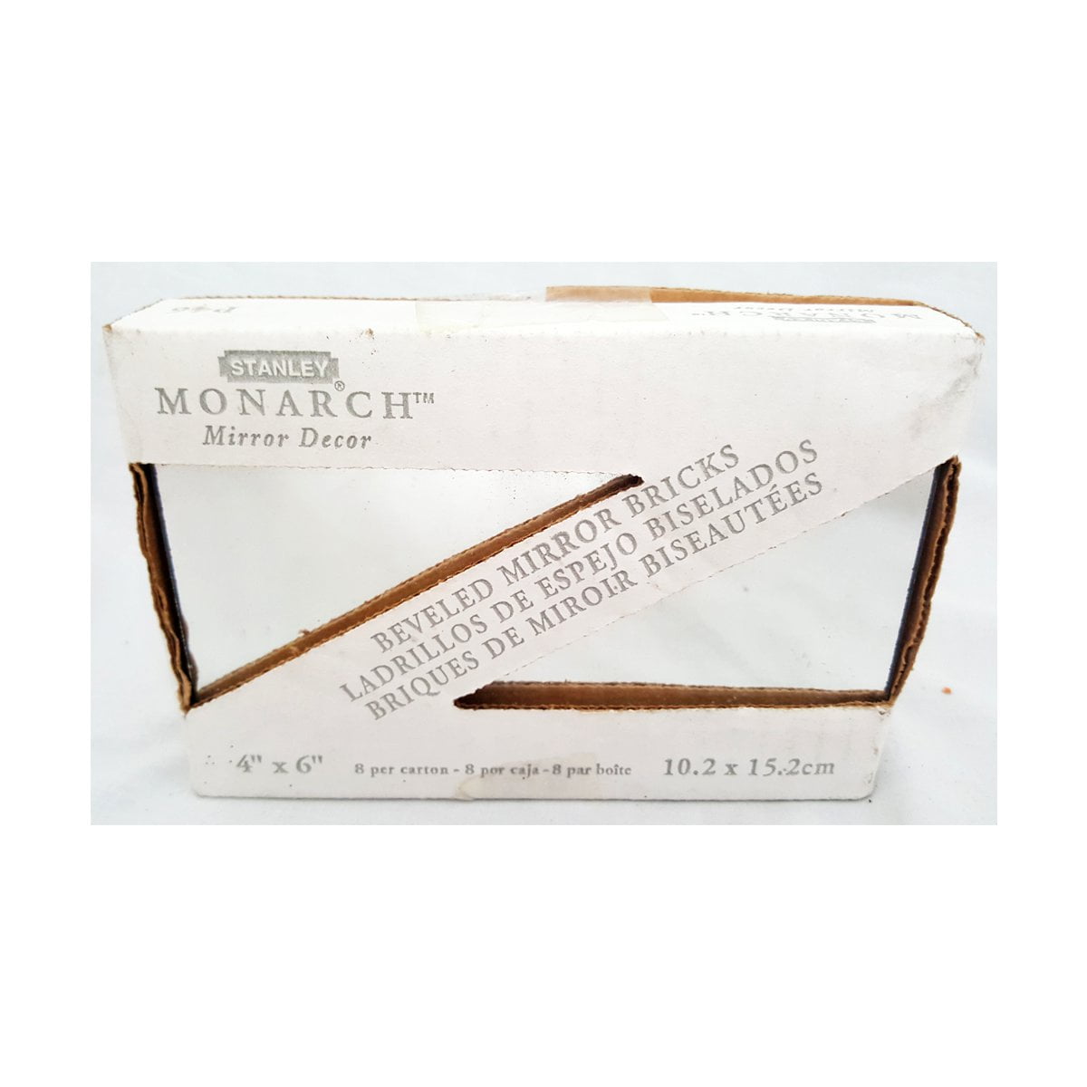 Stanley Monarch P46 Beveled Mirror Bricks 4" x 6" Carton of 8