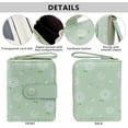 thumbnail image 3 of Cute Wallet Women Blue Girls Wallet Women's Small Wallets Flower Design Women's Travel Wallets Leather Credit Card Holder with ID Window Kawaii Cash Wallet for Women Ladies and Girls, 3 of 5
