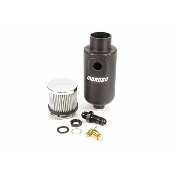 Moroso 85404 8AN Fitting Breather Tank - 1 Quart Capacity