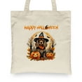 thumbnail image 2 of Happy Halloween Cocker Spaniel Witches Hat Pumpkin Carving Canvas Tote Bag Cockers Dog Lover Gifts Reusable Shopping Grocery Bag - 02019, 2 of 5