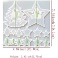 thumbnail image 1 of Molde de silicona epoxi para decoración navideña - Molde de resina para llavero - Carillón de viento - Árbol de Navidad - Star Banban LingWen 8390615253604, 1 of 1