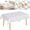 White, variant on Rectangle Vinyl Tablecloth 54" x 71", HYG Heavy Duty Waterproof Plastic Table Cloth, Wipeable Oil-Proof Table Protection for Kitchen, Dining, Party, Buffet - White Plaid