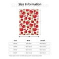 thumbnail image 6 of ZNDUO Watercolor Red Strawberry Pattern Pattern Thickening Blanket, Fluffy Soft Cozy Flannel Throw Blankets, 40"x30" Inches, 6 of 8
