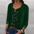 thumbnail image 5 of Women's sequined long-sleeved top with, 5 of 9